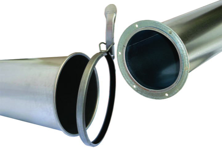 Nordfab  Quick-Fit Pipe with QF Clamp and Flanged Pipe