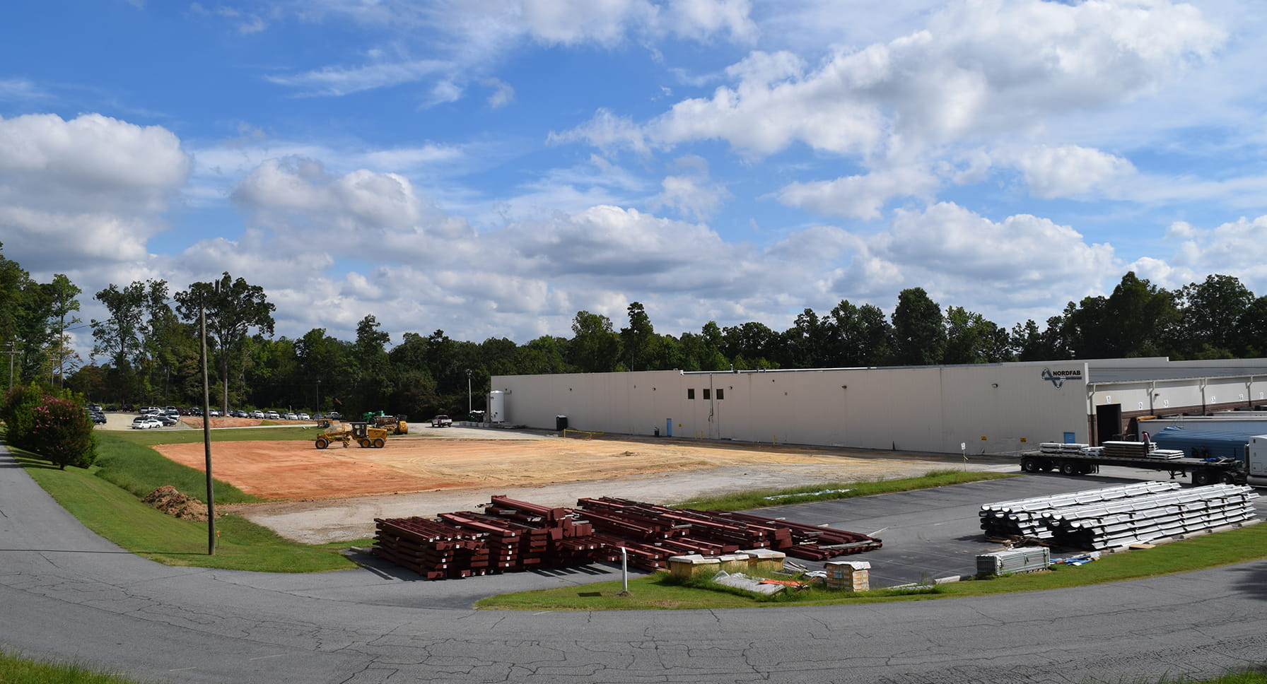 Site preparation for Nordfab's new building addition