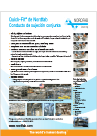Conducto de sujeción conjunta Quick-Fit® de Nordfab