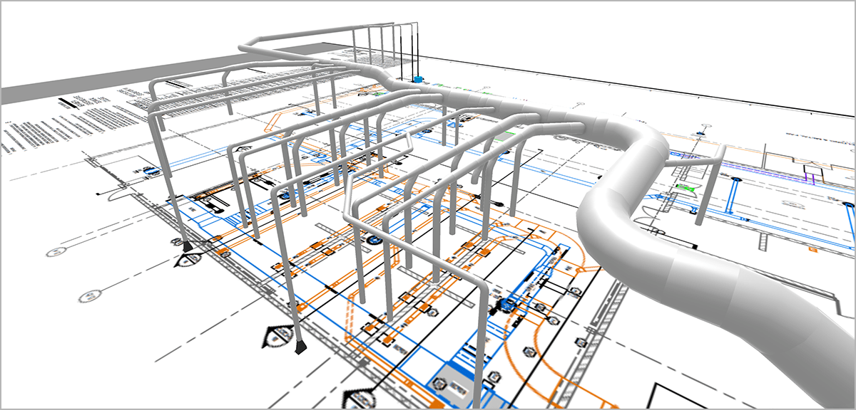 Diseño de instalación de conductos Nordfab Quick-Fit Visual