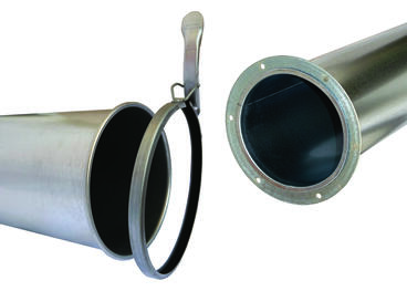 Nordfab Quick-Fit® pipe with QF Clamp and Nordfab flanged pipe